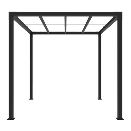 8 Ft. X 8 Ft. Matte Black Aluminum Pergola